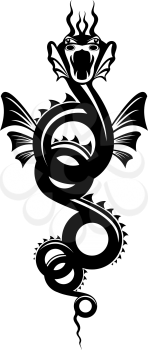 Royalty Free Clipart Image of a Dragon