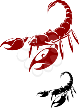 Royalty Free Clipart Image of Scorpions