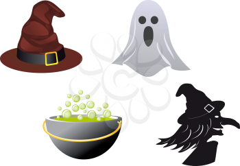 Royalty Free Clipart Image of Halloween Images