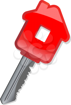 Royalty Free Clipart Image of a House Key