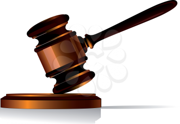 Royalty Free Clipart Image of a Gavel