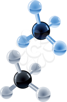 Royalty Free Clipart Image of a Molecular Design