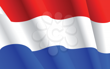 Royalty Free Clipart Image of a Netherlands Flag