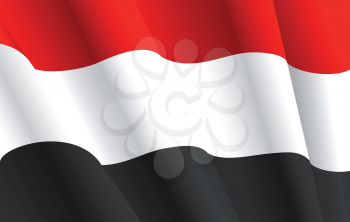 Royalty Free Clipart Image of a Syrian Flag