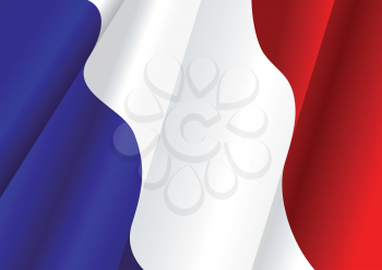 Royalty Free Clipart Image of a French Flag as a Background