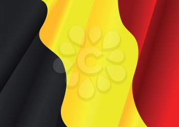 Royalty Free Clipart Image of a Belgian Flag