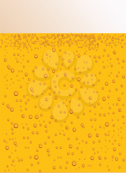 Royalty Free Clipart Image of Drops of Beer