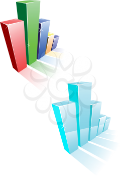 Royalty Free Clipart Image of Graphs