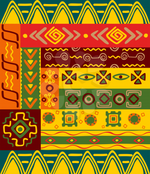 Abstract ethnic patterns and ornaments for design