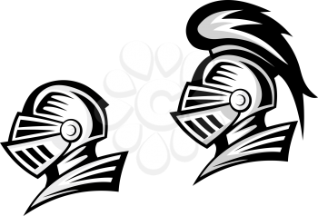 Medieval knight warrior head for heraldry design