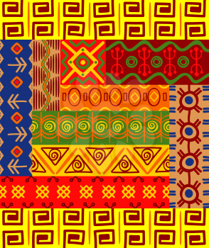 Abstract ethnic patterns and ornaments for design