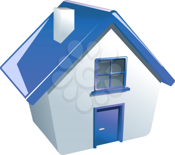 Glossy house icon for web or another design