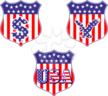 Heraldic blazons and shields of United Sates of America