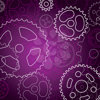 Abstract background with gears for technology or time concept design