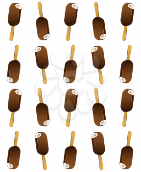 Ice cream seamless background for any food design