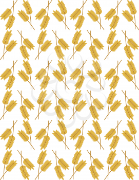 Seamless background with wheat ears for harvest design