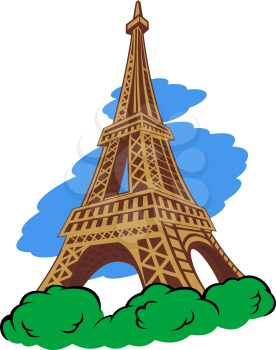 Eiffel tower in Paris for travel design