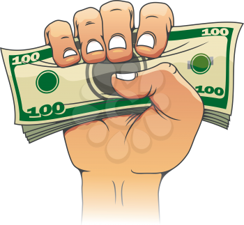 Money in people hand for investment concept design