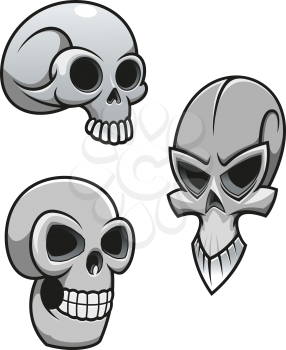 Set of skulls for tattoo or mascot design