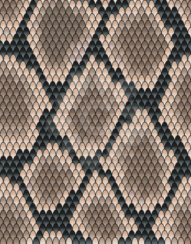 Seamless pattern of snake skin for background design