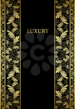 Gilded floral elements and ornaments for luxury design