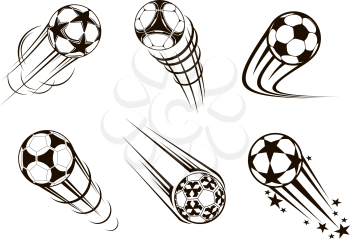 Soccer and football emblems for sport and championship design