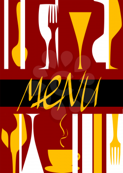 Restaurant menu cover background for food design