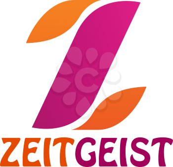 Letter Z icon for social network or information web portal and media application design. Vector letter Z of ZeitGeist flat symbol for digital communication and innovation multimedia concept