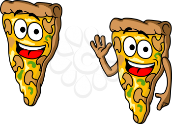 Royalty Free Clipart Image of Pizza Slice
