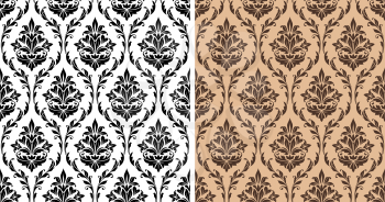 Royalty Free Clipart Image of Damask Backgrounds