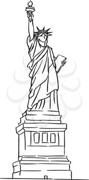 American Statue of Liberty for travel industry design