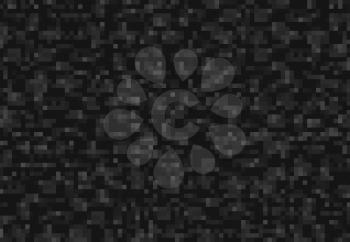 Coal, carbon and charcoal cubic pixel blocks pattern, vector game background. Coal mine cube pixel, underground carbon charcoal or coil for 8 bit computer game level of play interface