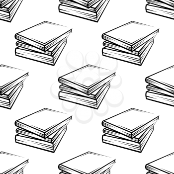 Seamless books pattern for education or background design
