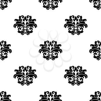 Retro seamless damask pattern for design and ornate