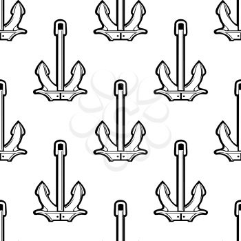 Seamless marine nautical anchor pattern suitable for marine and travel design 