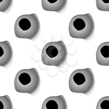 Gun bullet shot holes seamless pattern in square format. For news, chronicles and antiwar design