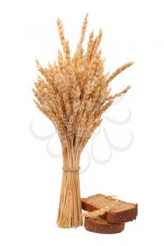 Royalty Free Photo of Bread With Wheat and Ears