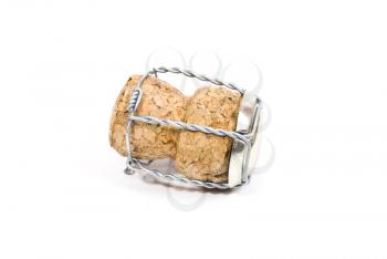Royalty Free Photo of a Champagne Cork With Metal Wire