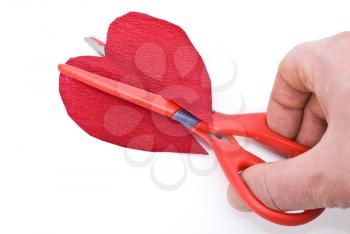 Royalty Free Photo of a Cut up Heart