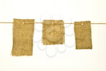 Royalty Free Photo of Sackcloth Labels