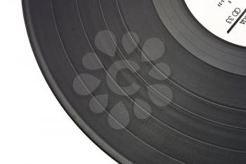 Royalty Free Photo of an Old Dusty Scratched Vinyl Record