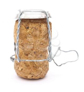 Champagne cork with metal wire 