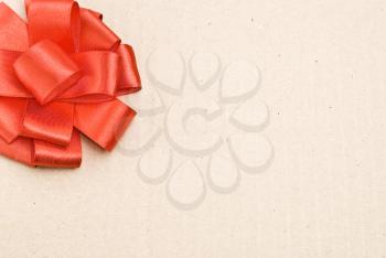 Royalty Free Photo of Gift Packaging With Red Ribbons and Bow