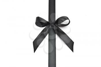 Royalty Free Photo of a Black Bow Ribbon
