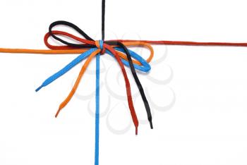 Royalty Free Photo of Shoelaces With a Bow