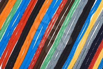 Royalty Free Photo of Colorful Shoelaces