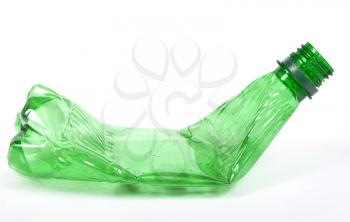 Royalty Free Photo of a Squashed Plastic Bottle