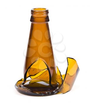 Broken bottle glass 