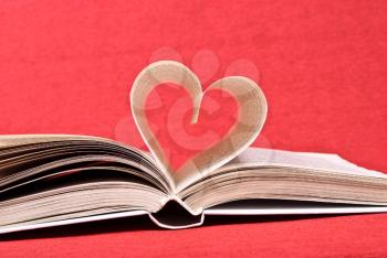 Royalty Free Photo of a Heart From Book Pages