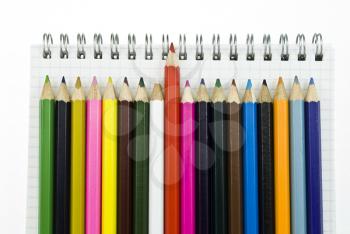 Royalty Free Photo of Colourful Pencil Crayons